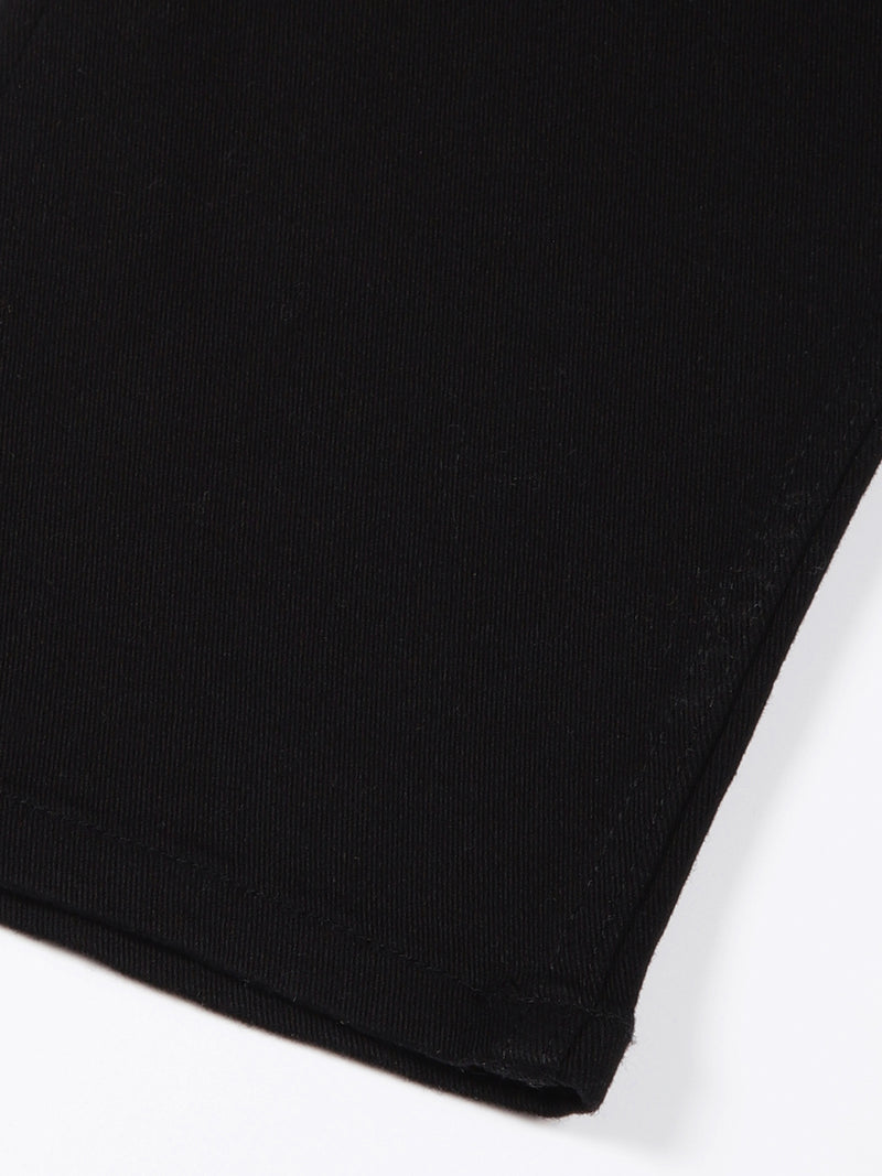 Thomas Scott Men Black Slim Fit Mid-Rise Clean Look Non stretchable Jeans