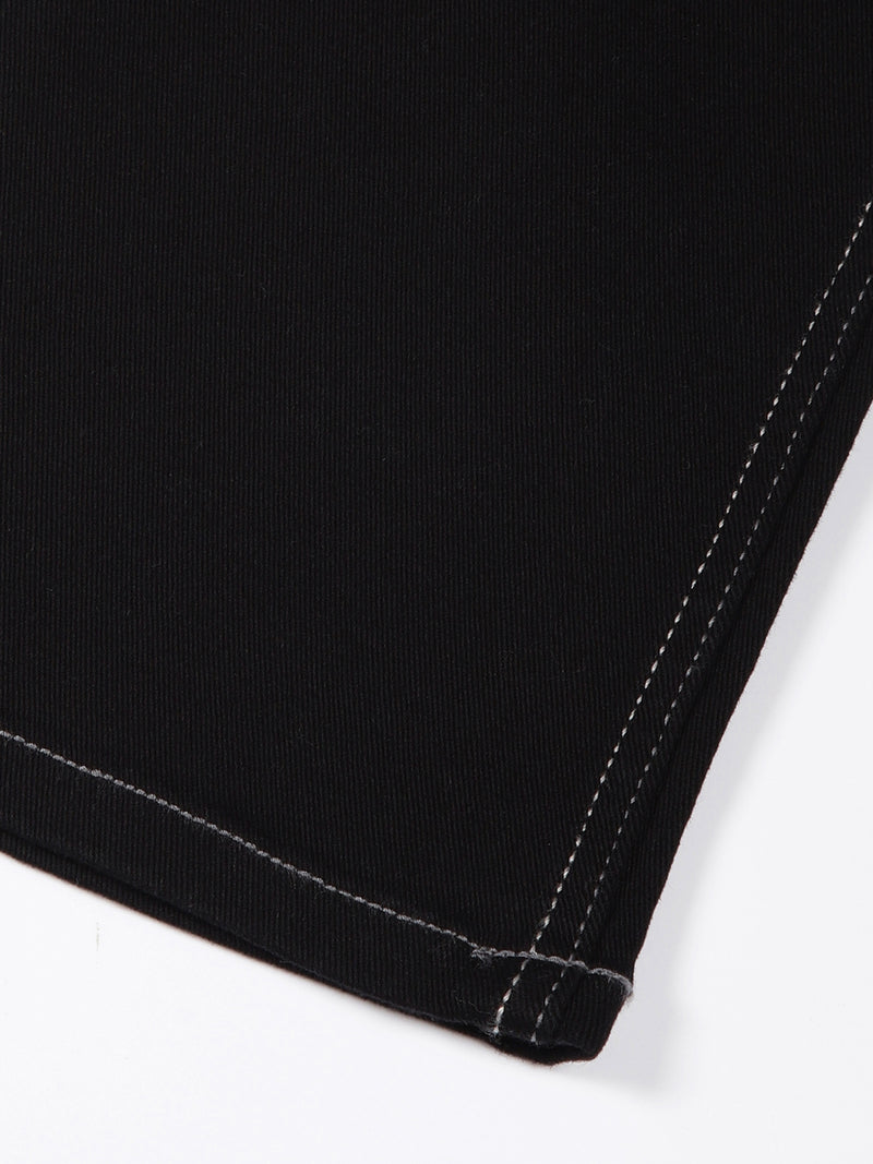 Thomas Scott Men Black Slim Fit Mid-Rise Clean Look Non stretchable Jeans