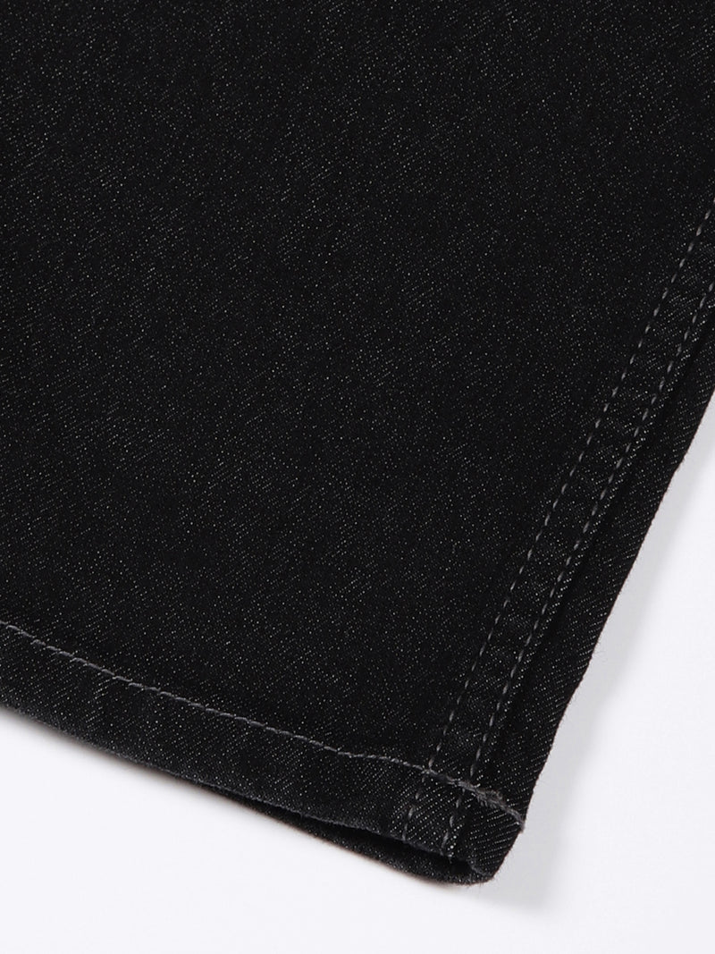 Thomas Scott Men DarkGrey Slim Fit Mid-Rise Clean Look Non stretchable Jeans