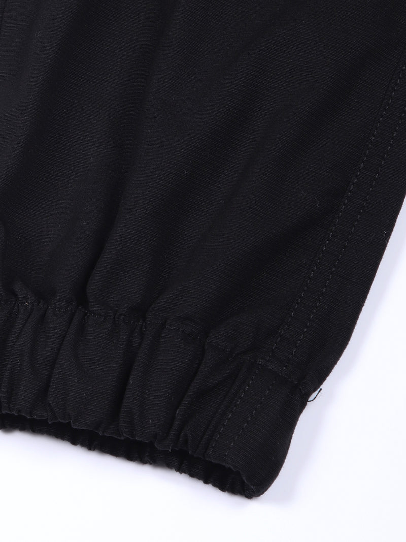 Thomas Scott Men Black Classic Slim Fit Joggers Trouser