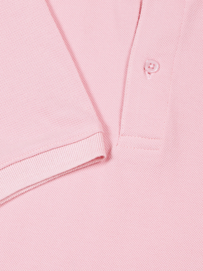 Thomas Scott Men Pink Typography Printed Polo Collar Cotton T-shirt