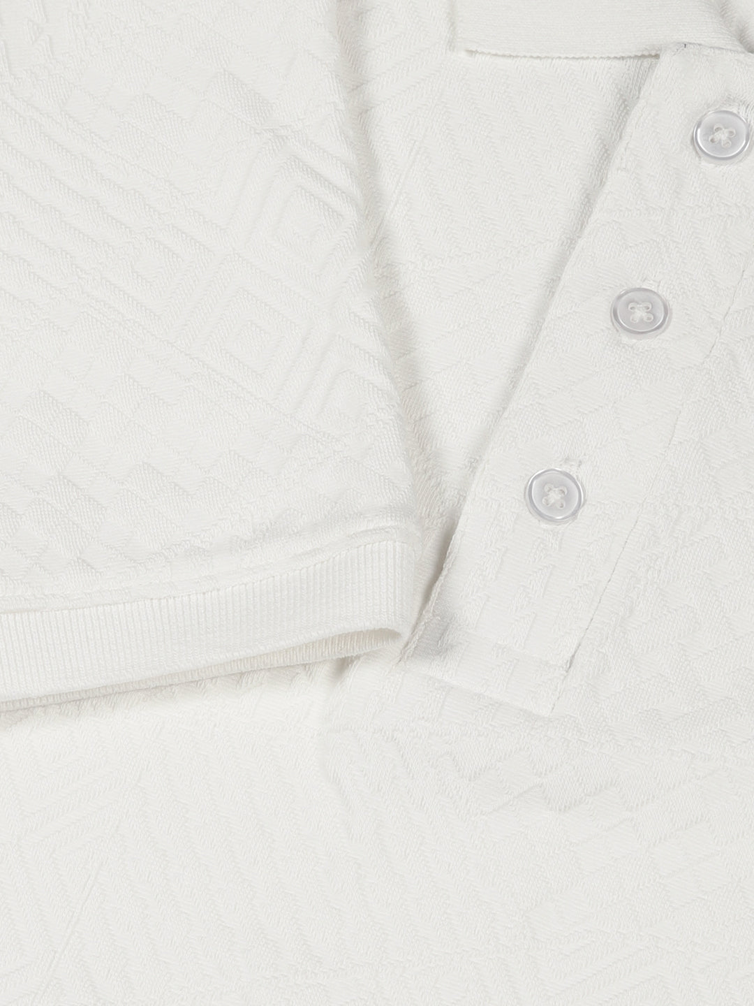 Thomas Scott Men White Polo Collar Pockets T-shirt