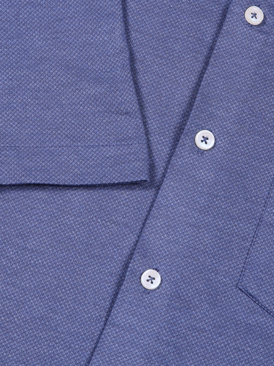 Thomas Scott Men DarkBlue Slim Fit Solid Knit Shirt