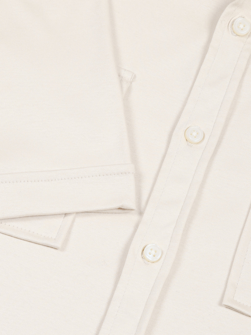 Thomas Scott Men Cream Slim Fit Solid Casual Shirt