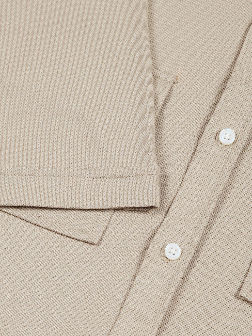 Thomas Scott Men Beige Slim Fit Short Sleeve Solid Cotton Knitted Shirt