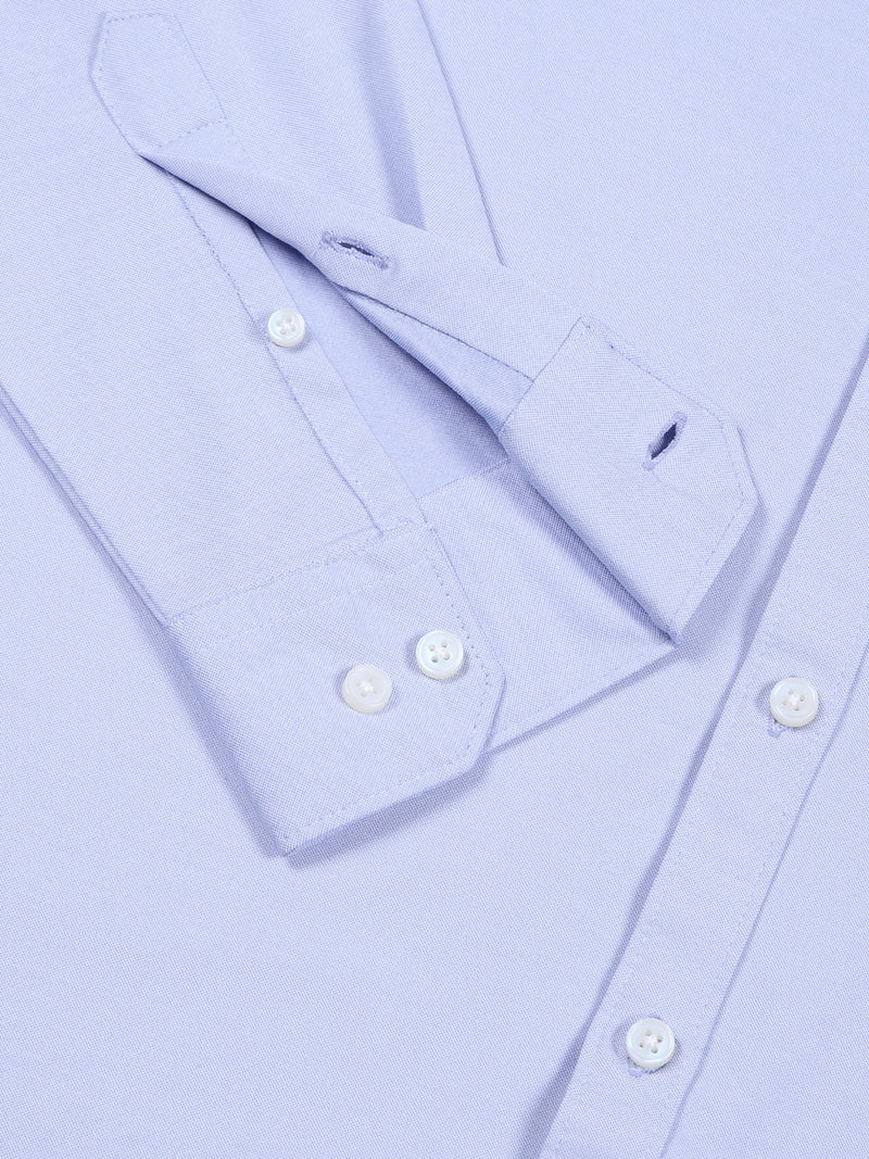 Thomas Scott Men SkyBlue Slim Fit Solid Casual Shirt