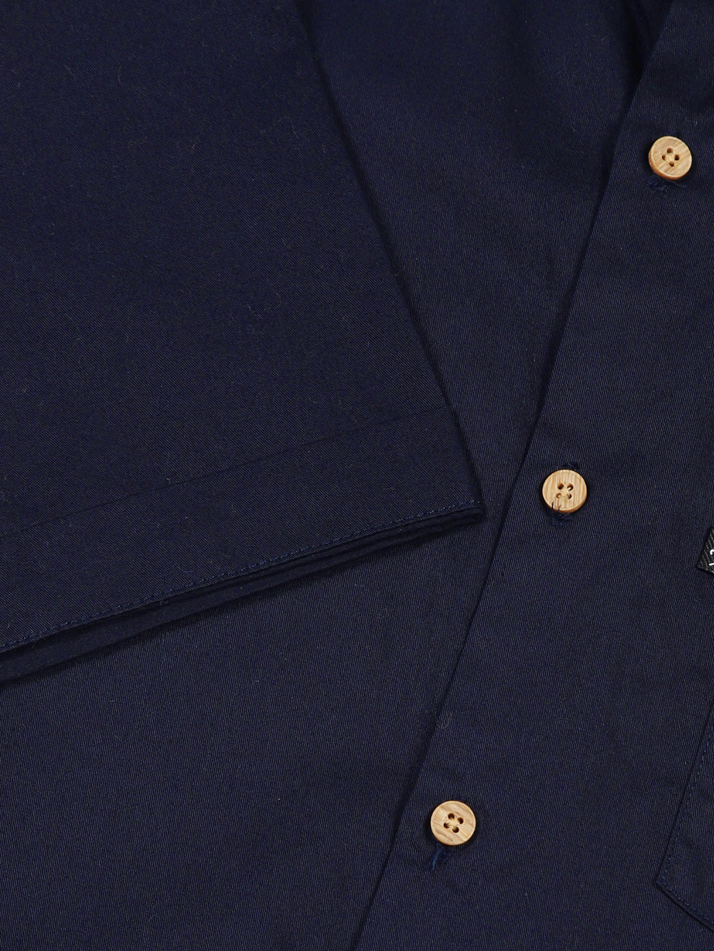 Thomas Scott Men Navy Slim Fit Solid Cotton Casual Shirt