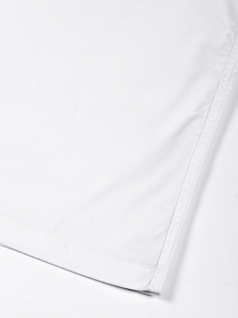 Thomas Scott Men White Relaxed Fit Woven Cargo Trousers
