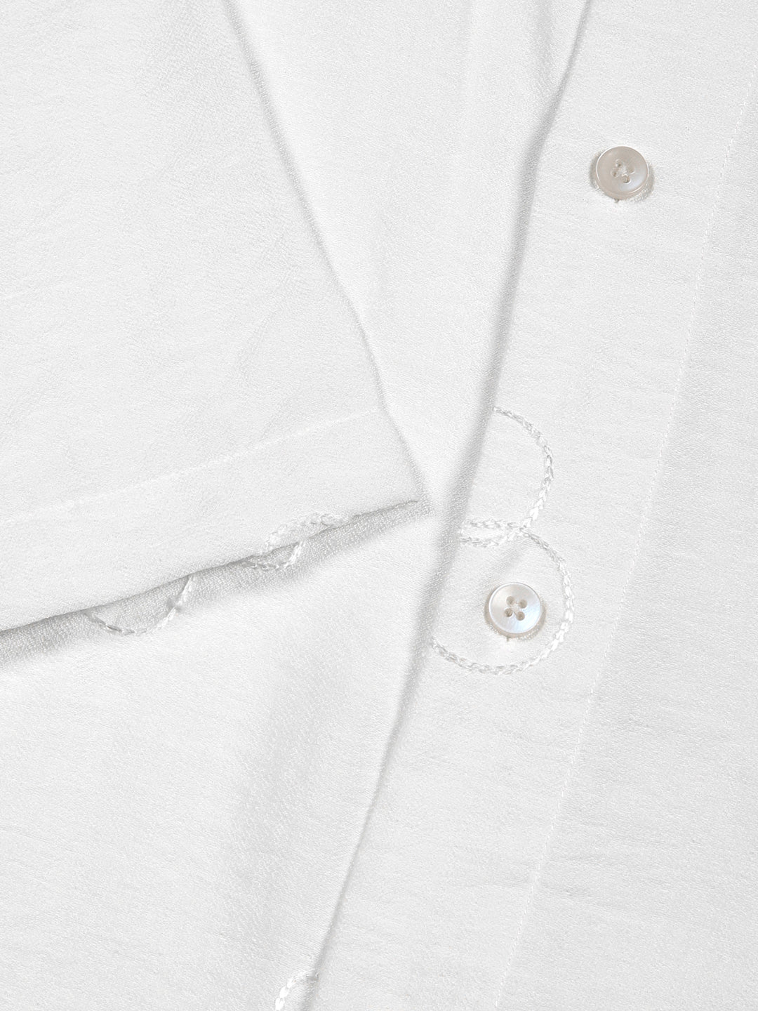 Thomas Scott Men White Regular Fit Short Sleeves Cuban Collar Embroidered Shirt