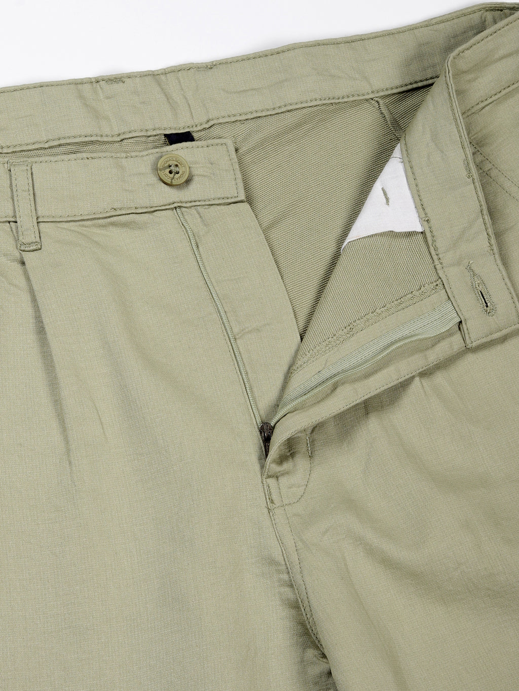 Thomas Scott Men Mint Mid-Rise Relaxed Fit Woven Cargo Trousers