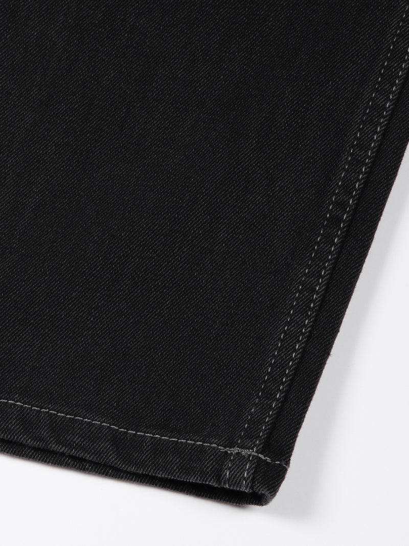 Thomas Scott Men DarkGrey Mid-Rise Baggy Fit Cotton Non Stretchable Jeans