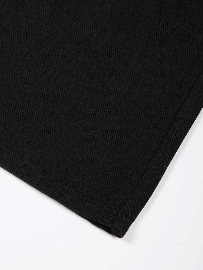 Thomas Scott Men Black Mid-Rise Baggy Fit Cotton Non Stretchable Jeans