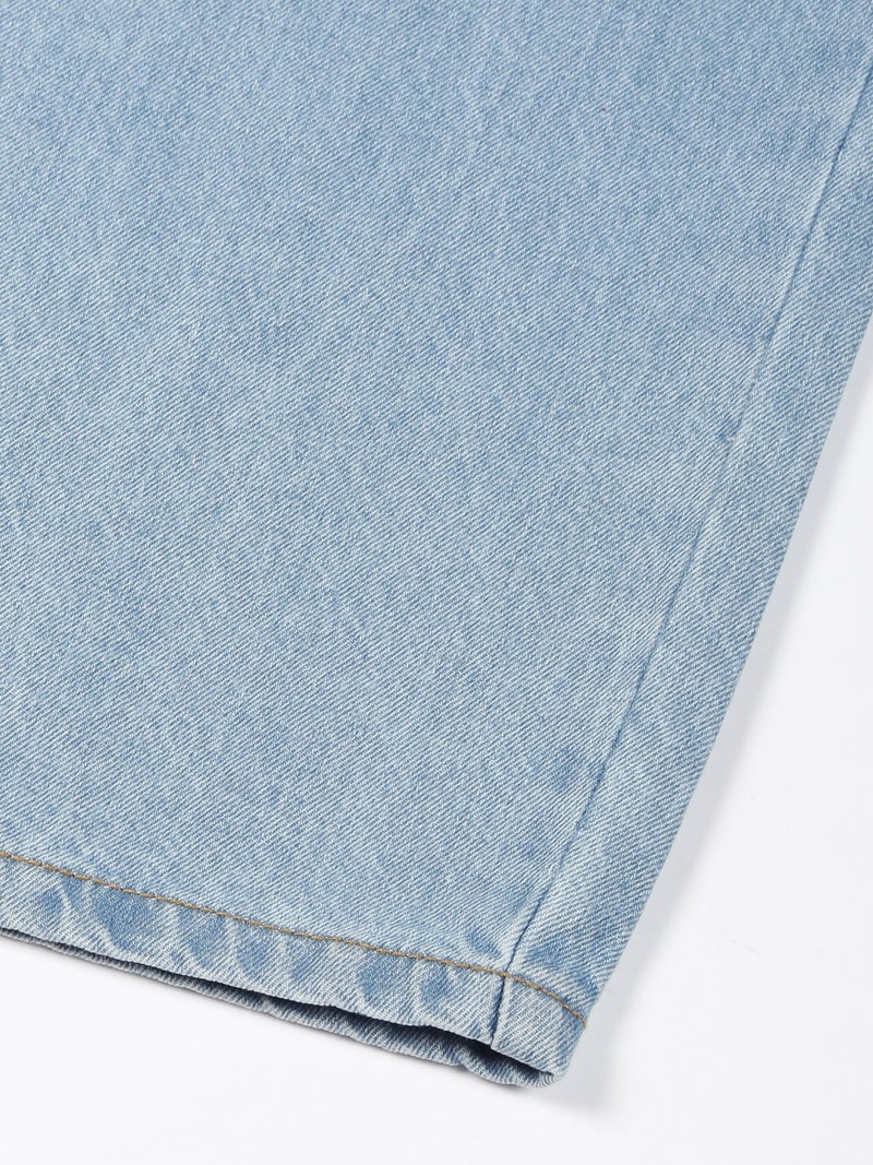 Thomas Scott Men LightBlue Mid-Rise Baggy Fit Cotton Non Stretchable Jeans
