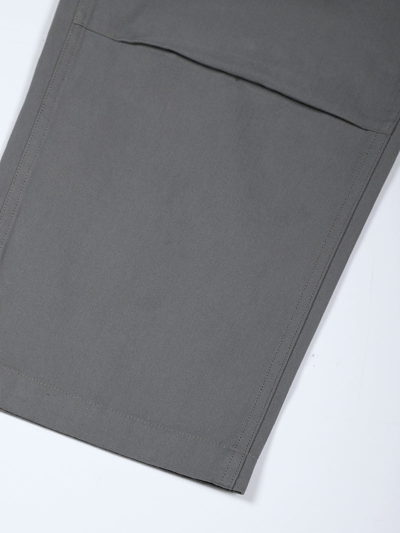 Thomas Scott Men Grey Mid-Rise Loose Fit Cotton Woven Cargo Trouser