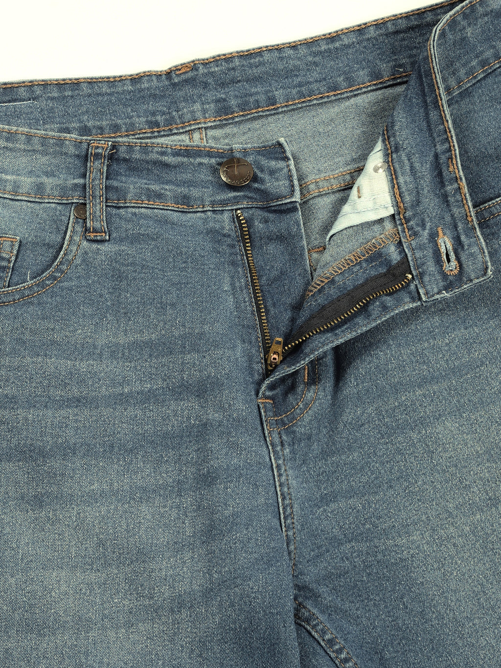 Thomas Scott Men Smart Relaxed Fit Light Fade Stretchable Jeans