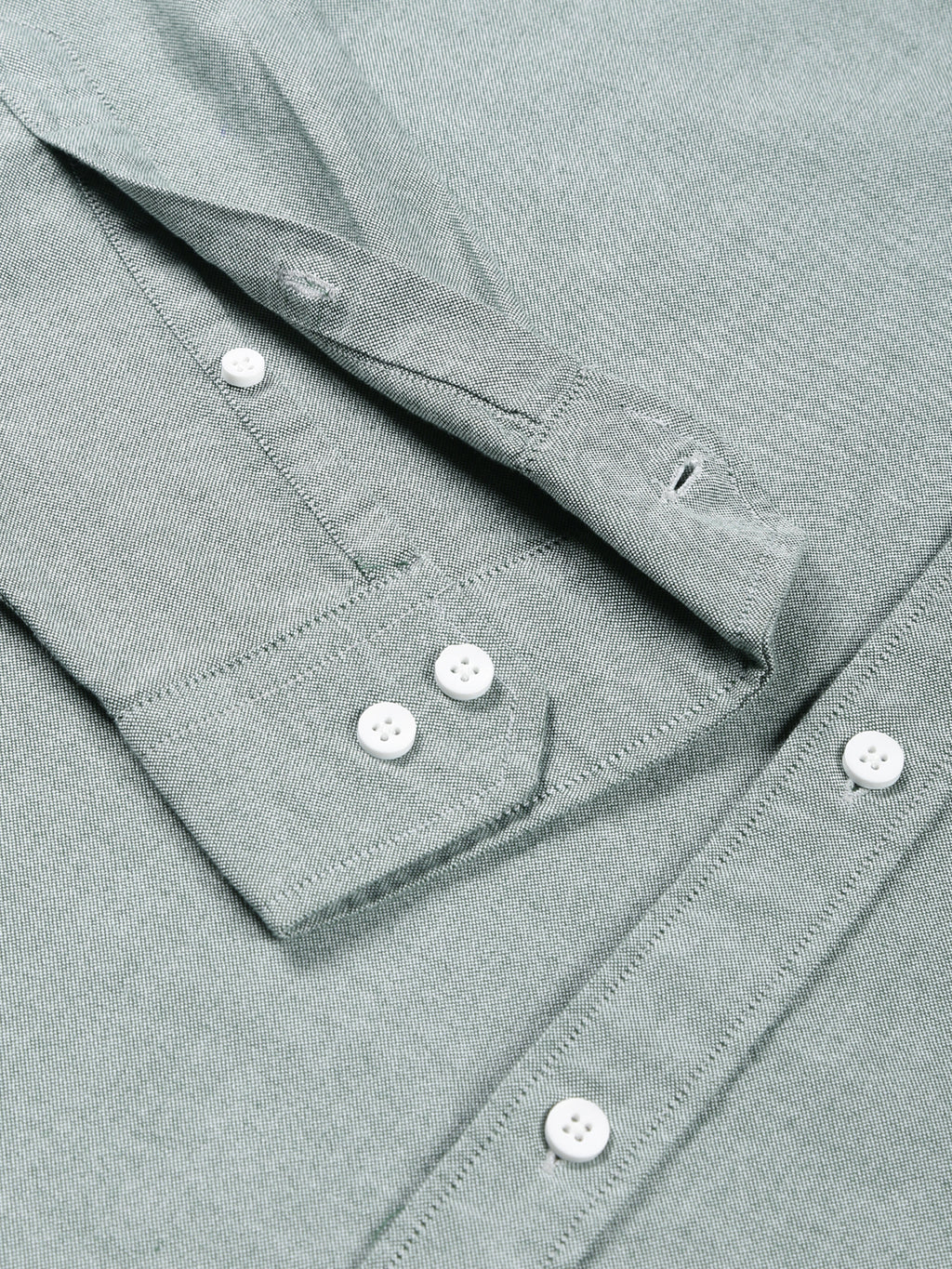 Thomas Scott Men Olive Boxy Fit Long Sleeves Spread Collar Solid 100% Cotton Oxford Casual Shirt