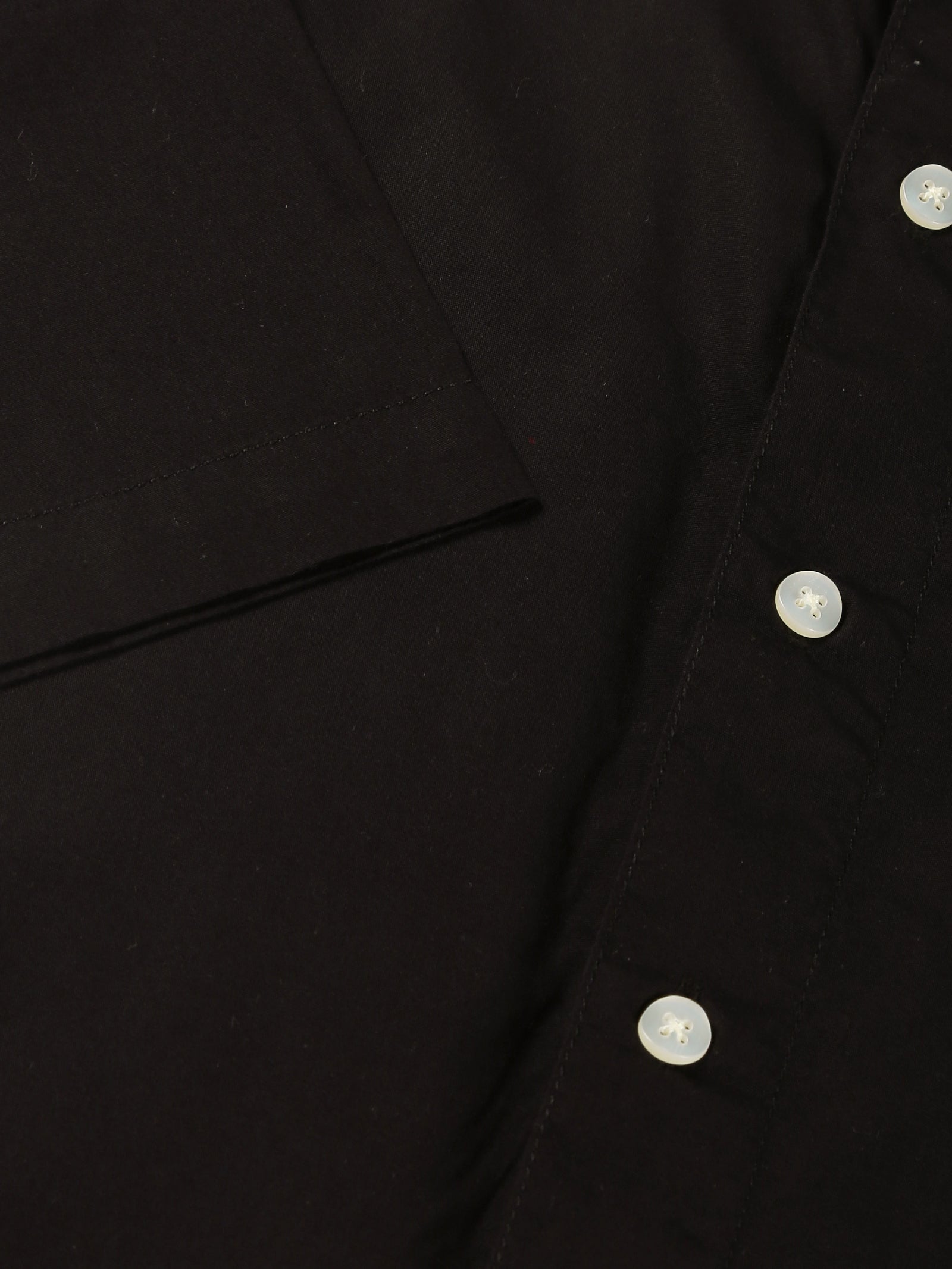 Thomas Scott Men Black Short Sleeves Boxy Fit Spread Collar Solid 100% Cotton Casual Shirt