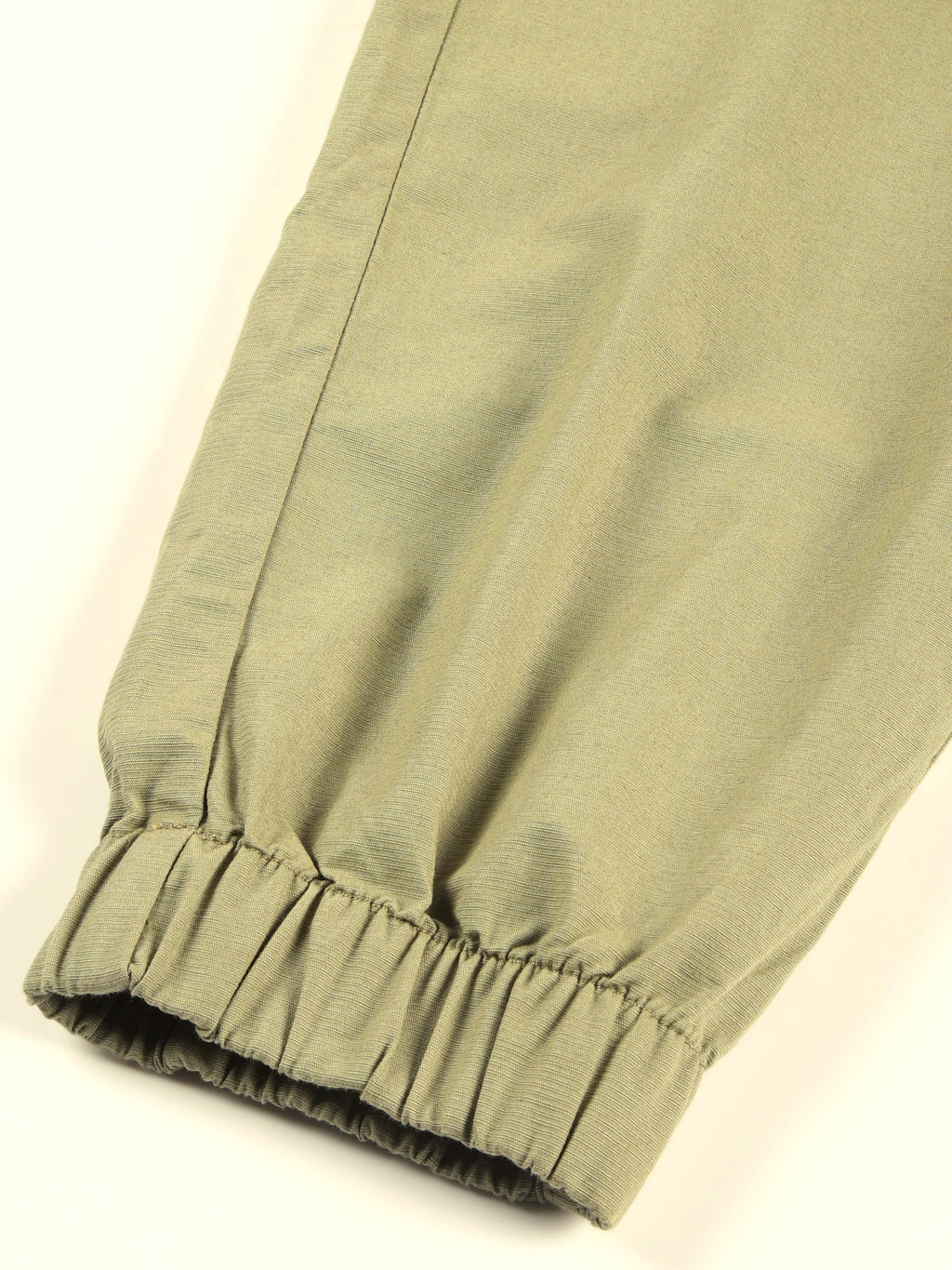 Thomas Scott Men Olive Slim Fit Mid-Rise Solid 6 Pockets Woven Cargo Joggers