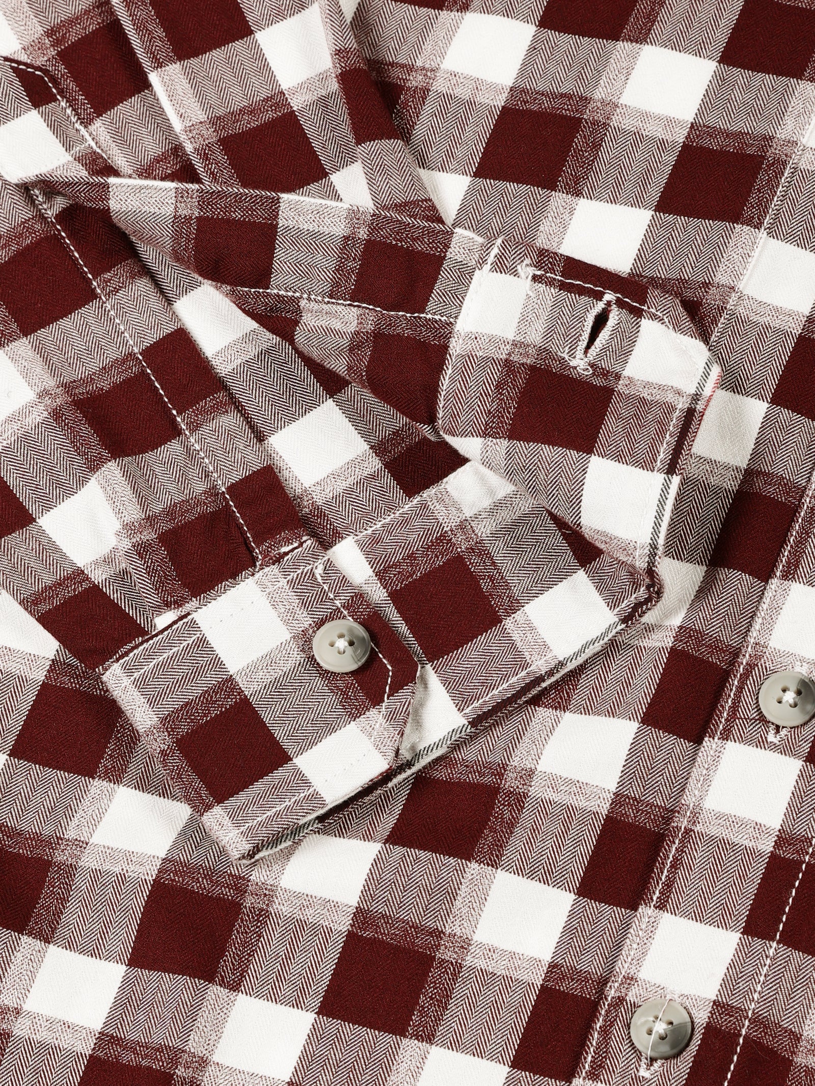 Thomas Scott Men Maroon Standard Long Sleeves Regular Fit Spread Collar Gingham Checked Cotton Casual Shirt