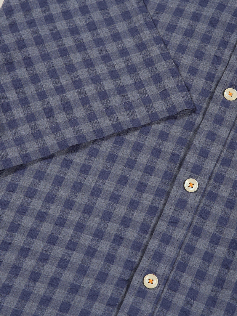 Thomas Scott Men Premium Gingham Checks Opaque Checked Casual Shirt