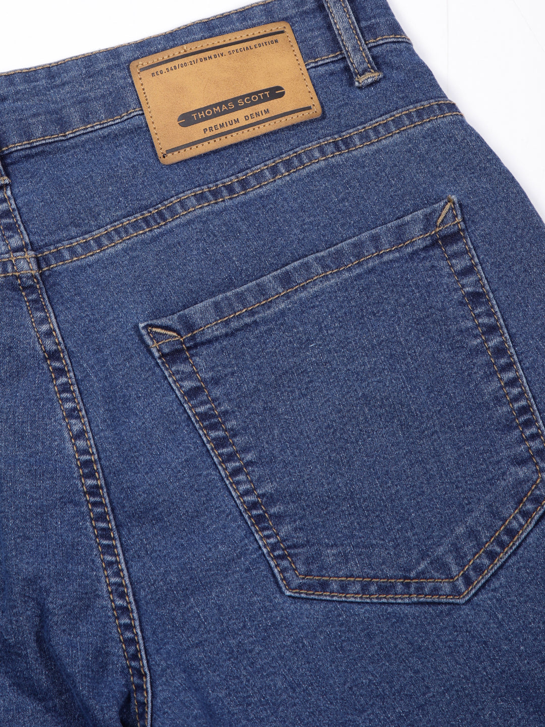 Thomas Scott Men Smart Clean Look Mid-Rise Stretchable Jeans