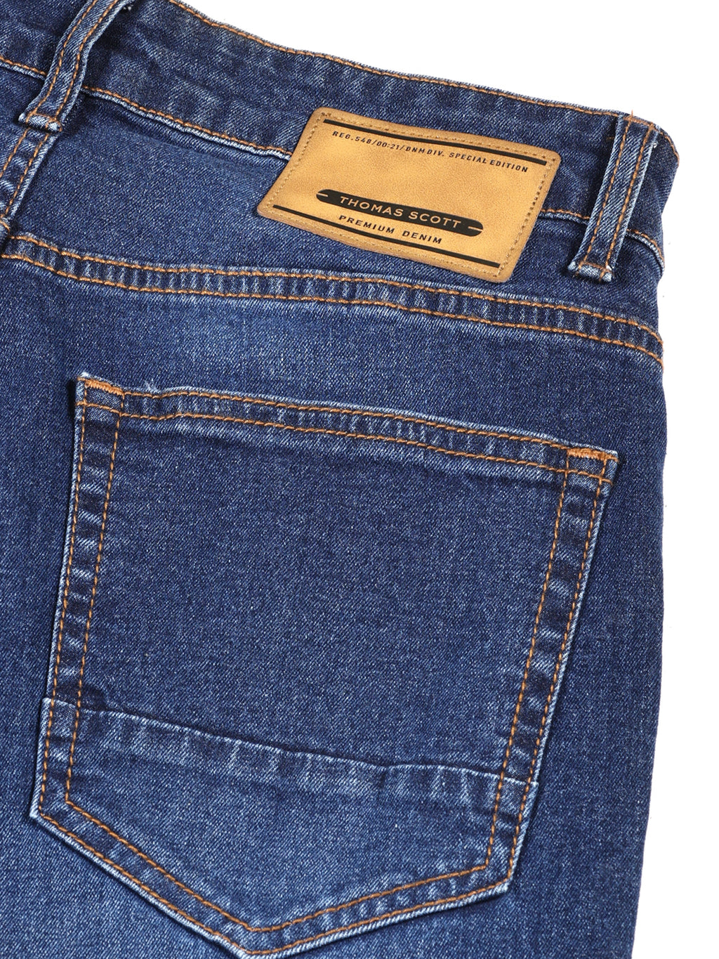 Thomas Scott Men Smart Bootcut Clean Look Light Fade Stretchable Jeans