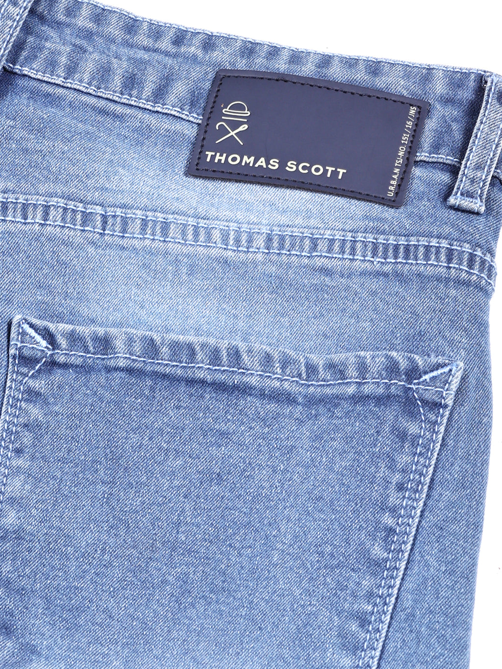 Thomas Scott Men Smart Slim Fit Light Fade Stretchable Jeans