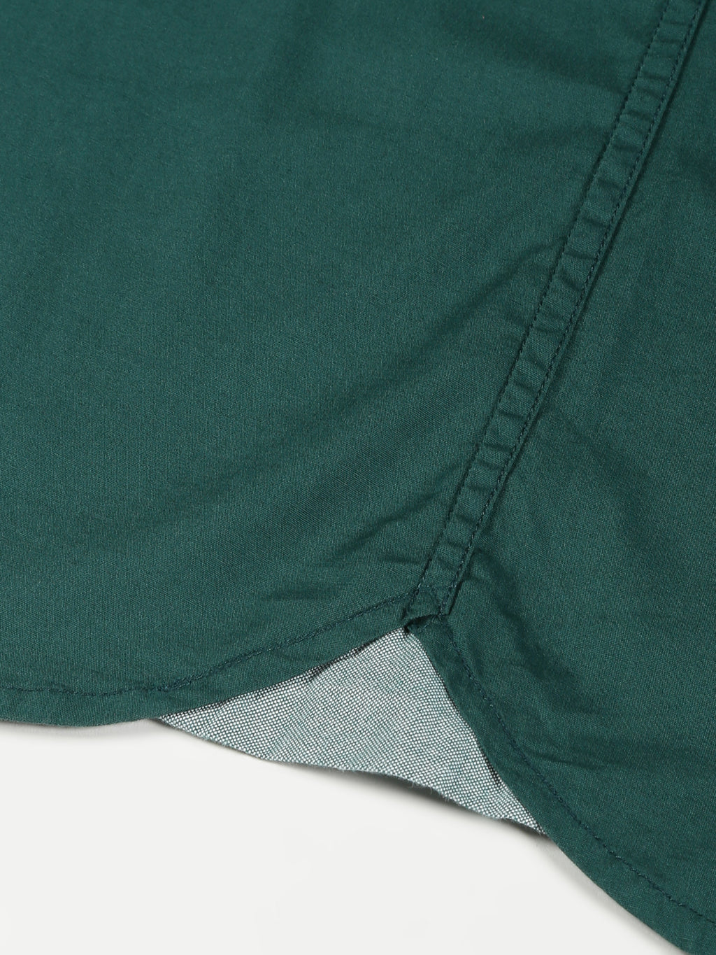 Thomas Scott Men Green Classic Regular Fit Long Sleeves Spread Collar Solid Casual Shirt