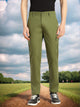 Green Cricket Club Collection Relaxed Fit Mid-Rise 100% Cotton Woven Cargo Trouser For Men