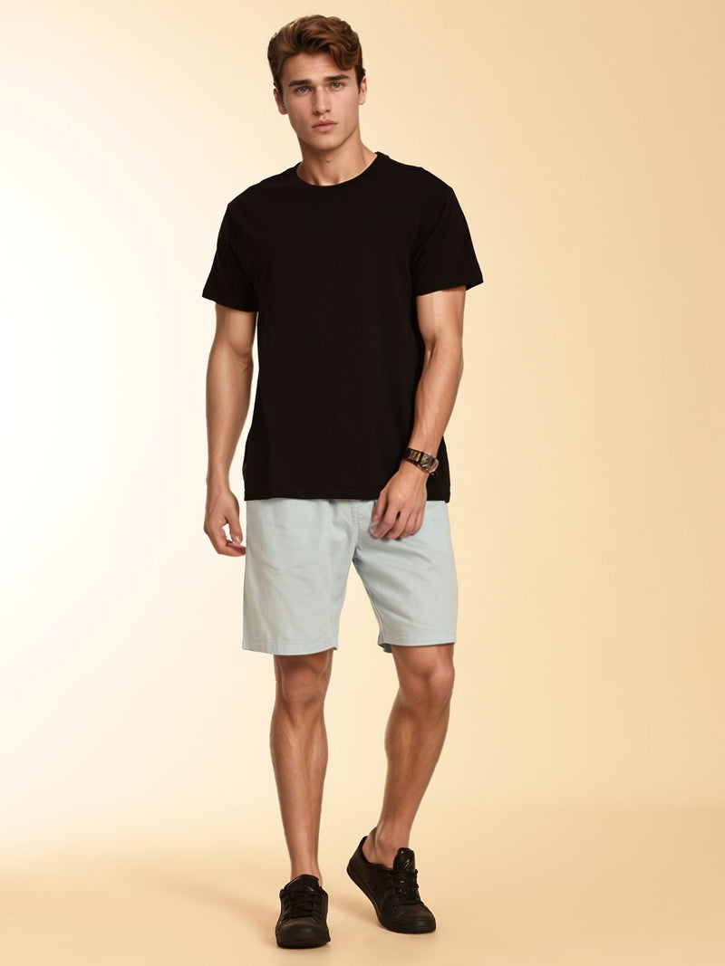 Thomas Scott Men Blue Mid-Rise Regular Fit Cotton Woven Boxer Shorts