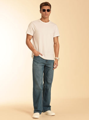 Thomas Scott Men Smart Relaxed Fit Light Fade Stretchable Jeans