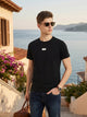 Grey Cricket Club Collection Regular Fit Short Sleeves Round Neck Solid Knitted Tshirt For Men