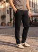 Black Cricket Club Collection Regular Fit Mid-Rise Solid 4 Pockets Woven Chinos Trouser For Men