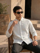 Thomas Scott Men Green Cricket Club Collection Slim Fit Long Sleeves Button Down Collar Cotton Linen Oxford Shirt