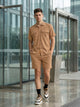 Thomas Scott Men Brown Cricket Club Collection Regular Fit Short Sleeves Self Design 100% Cotton Co-Ord Set with Shirt Collar