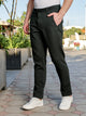 Green Mid-Rise Slim Fit Woven Chinos Trouser For Men