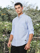 Thomas Scott Men SkyBlue Slim Fit Long Sleeves Button-Down Collar Oxford Casual Shirt