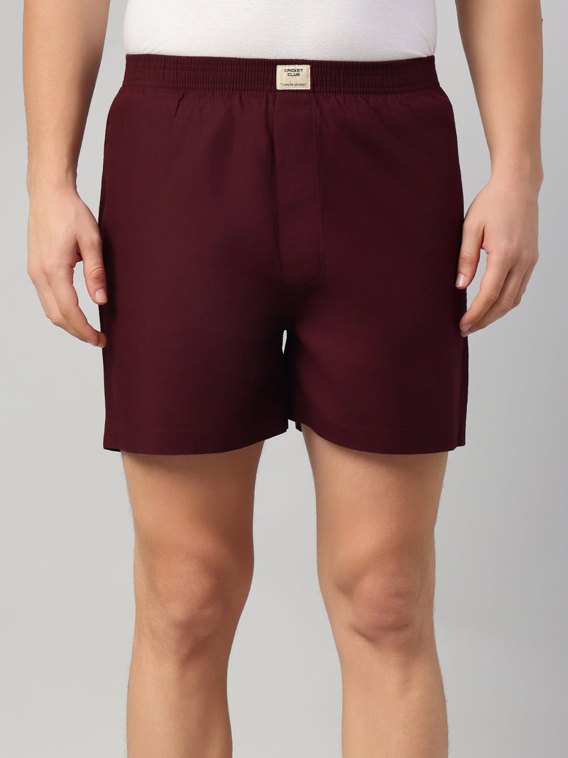 Thomas Scott Men Multicolor Cricket Club Collection Regular Fit 100% Cotton Woven Boxer Shorts (Pack of 3)