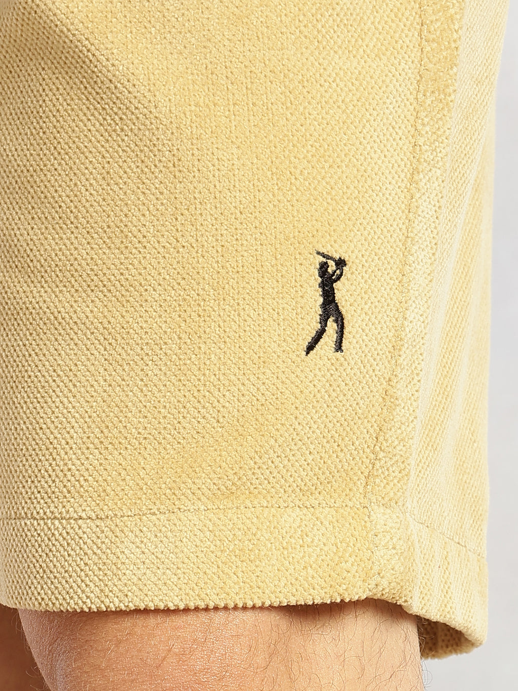 Thomas Scott Men Beige1 Cricket Club Collection Regular Fit Mid-Rise Woven Cotrises Corduroy Shorts