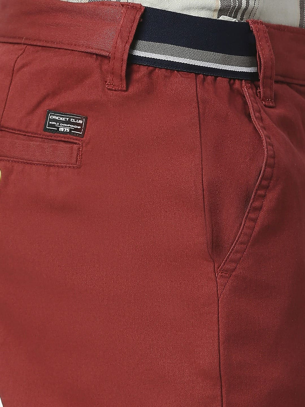 Thomas Scott Men Mid-Rise Classic Slim Fit Easy Wash Trousers