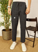 Cement Smart Regular Fit Mid-Rise Solid Cotton Woven Trouser For Men