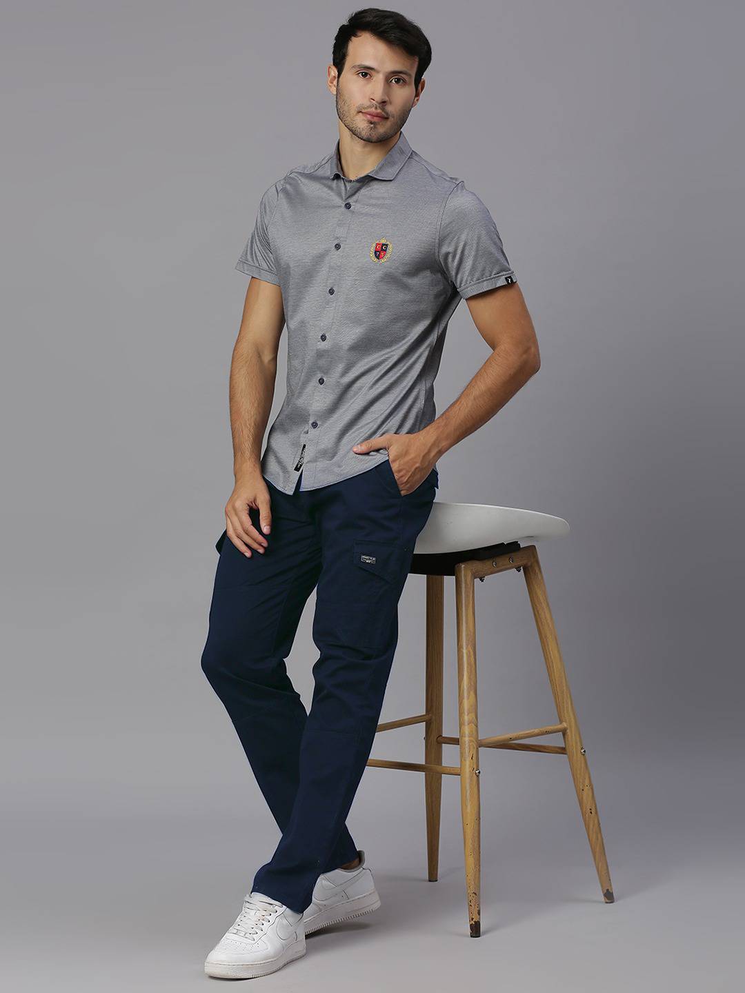 Thomas Scott Men Smart Slim Fit Easy Wash Trousers