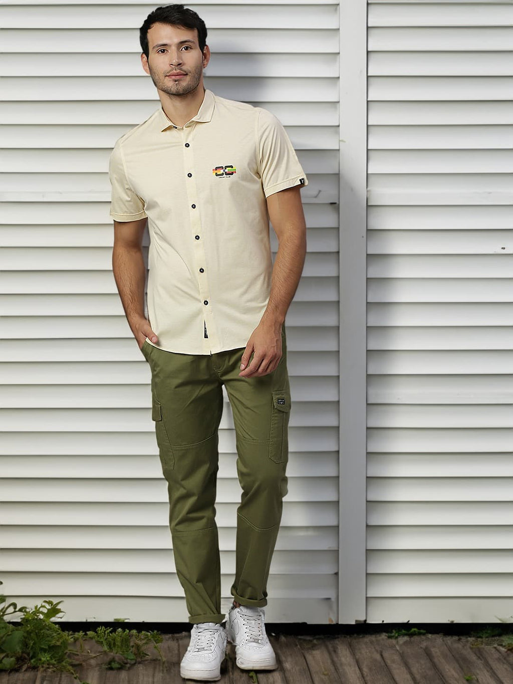 Thomas Scott Men Smart Slim Fit Easy Wash Chinos