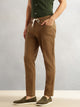 Thomas Scott Men Brown Regular Fit Mid-Rise Drawstring Solid Cotton Woven Trouser