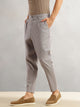 Thomas Scott Men Grey Regular Fit Mid-Rise Solid 100% Cotton Pleated Design Woven Trouser