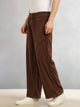 Thomas Scott Men Brown Cricket Club Collection Regular Fit Textured Corduroy Trousers