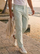Sky Blue Cricket Club Collection Relaxed Fit Mid-Rise 100% Cotton Woven Cargo Trouser For Men