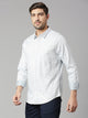 Thomas Scott Men Grey Cricket Club Collection Slim Fit Long Sleeves Spread Collar Pinstripes 100% Cotton Casual Shirt