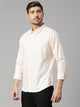 Thomas Scott Men Peach Cricket Club Collection Slim Fit Long Sleeves Spread Collar 100% Cotton Solid Casual Shirt