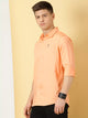 Coral Classic Slim Fit Spread Collar Casual Shirt For Men